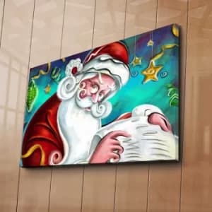 Image of 4570YYC-006 Multicolor Decorative Canvas Painting Naughty List