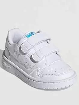 Image of adidas Originals NY 90 Infants - White White/White, Size 4