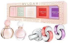 Image of Bvlgari The Womens Gift Collection 5ml Rose Goldea Eau de Parfum + 5ml Rose Goldea Blossom Delight Eau de Parfum + 5ml Omnia Crystalline Eau de Toilet