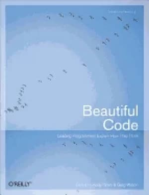 Image of beautiful code leading programmers explain how they think theory in practic