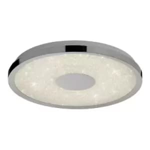 Image of Fusion polished chrome ceiling light 1 bulb 5cm