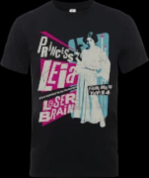 Image of Star Wars Princess Leia Rock Poster T-Shirt - Black
