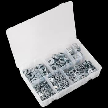 Image of Sealey 1070 Piece Flat Washer Assortment Metric