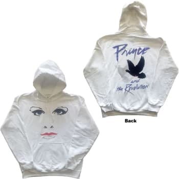 Image of Prince - Faces & Doves Unisex X-Large Hoodie - White