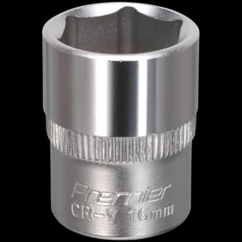 Image of Sealey 3/8" Drive Hexagon WallDrive Socket Metric 3/8" 16mm