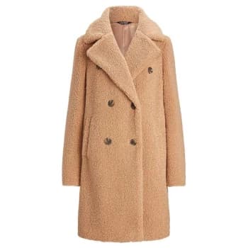 Image of Lauren by Ralph Lauren LRL Teddy Faux Fur Coat - LT Tan