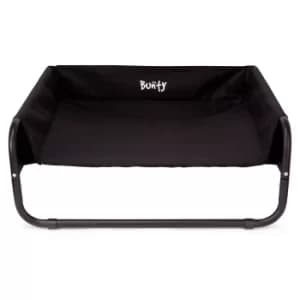 Image of Bunty Black Waterproof Raised Dog Bed Black