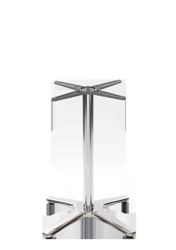 Image of netfurniture Aluminium All Weather Table Base - 4 Leg - Height - 730 mm Silver unisex