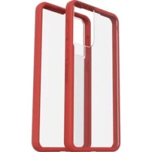 Image of Otterbox React Back Cover for Samsung Galaxy S21 Plus Red Transparent 77-81578