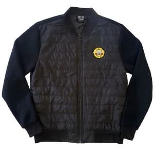 Image of Guns N' Roses - Classic Logo Unisex Small Quilted Jacket - Black