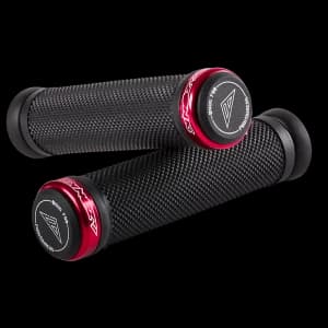 Image of Azonic Diamond Grips 130mm Red