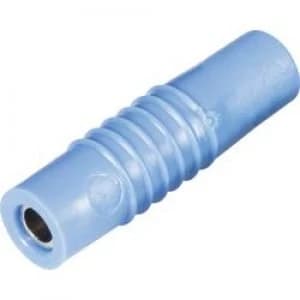 Image of Jack socket Plug straight Pin diameter 4mm Blue Schnepp