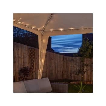 Image of Smart Garden - Solar Gazebo String Lights 3 x 3m 140 LEDs Multi Function Warm