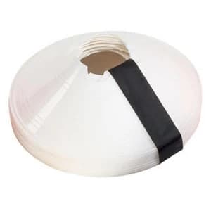 Image of Precision Sleeved Set of 10 Saucer Cones - White