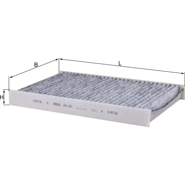 Image of Pollen Air Filter (Carbon) Lak138 70365405 By Mahle Original