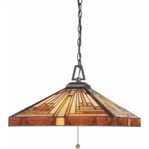 Image of Loops - 3 Bulb Ceiling Pendant Light Fitting Vintage Bronze LED E27 60W Bulb