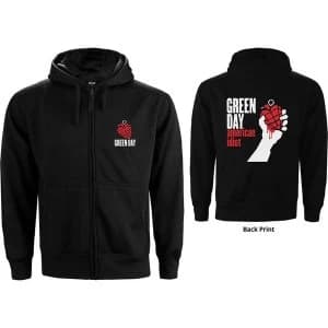 Image of Green Day - American Idiot Mens Large Zipped Hoodie - Black