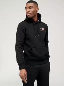 Image of GANT Men Medium Archive Shield Hoodie (XXXL) Black