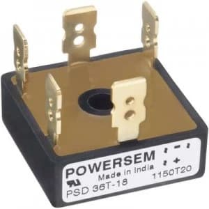 Image of Diode bridge POWERSEM PSB 25T 16 Figure 11 1600 V