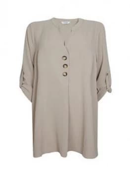 Image of Evans Button Overhead Shirt - Neutral Size 28, Women