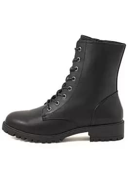 Image of Monsoon Lace-Up Boots, Black, Size 37, Women