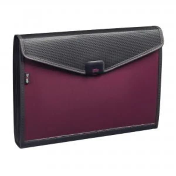 Image of Snopake Snopake Zeon 13 Part Organiser Foolscap Ruby 15895 15895