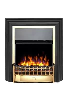 Image of Dimplex Cheriton Deluxe 2kW Electric Freestanding Fire-Brass