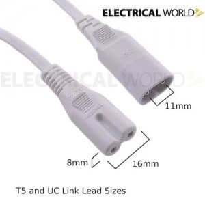 Image of KnightsBridge Link Power Cord For Linking Ultra Slim LED Striplight - 1000mm