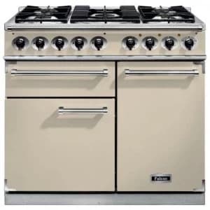 Image of Falcon F1000DXDFCRCG 98470 100cm Deluxe Range Cooker - Cream Finish