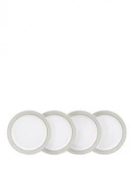 Image of Denby Natural Canvas 4 Piece Medium Plate Set