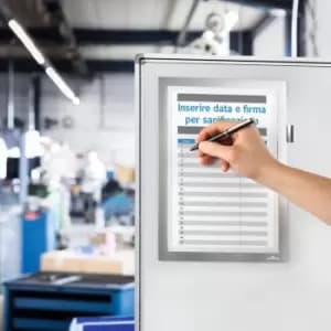 Image of Durable Duraframe Magnetic Note A4 Silver