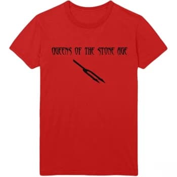 Image of Queens Of The Stone Age - Deaf Songs Unisex Large T-Shirt - Red