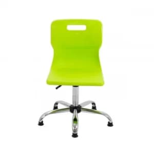 Image of TC Office Titan Swivel Senior Chair with Glides 435-525mm, Lime