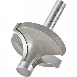 Image of Trend Pin Guided Round Over Router Cutter 34.4mm 19mm 1/4"