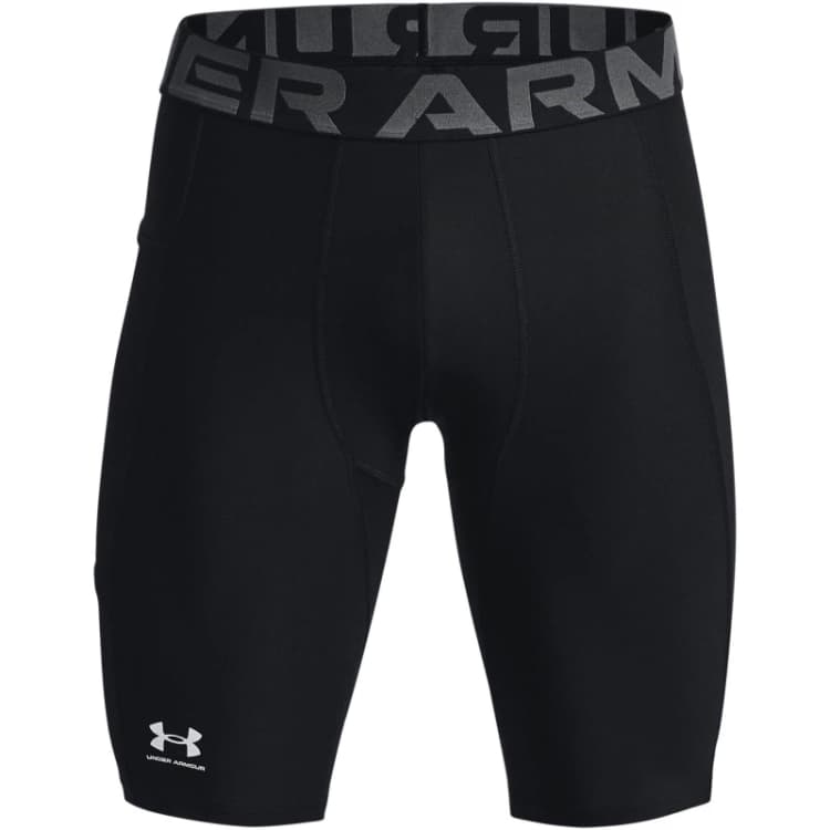 Image of Under Armour HeatGear Pocket Long Shorts Mens Black male M