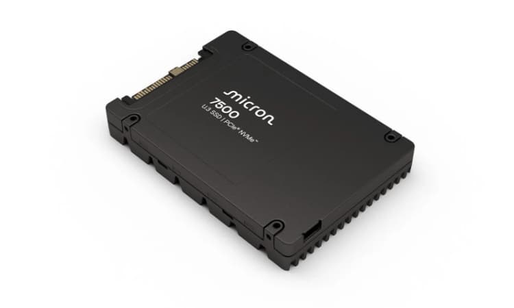 Image of Micron 7500 PRO 3.84 TB U.3 PCI Express 4.0 NVMe 3D TLC NAND