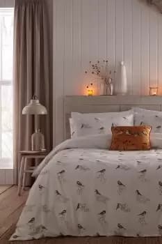 Image of 'Chickadee's' Brushed Cotton Duvet Cover Set