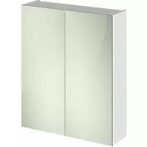 Image of Hudson Reed - Fusion Mirror Unit (50/50) 600mm Wide - Gloss White