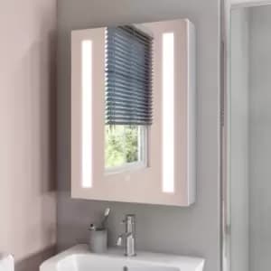 Image of Mirrored Wall Bathroom Cabinet with Lights 500 x 700mm - Capricorn