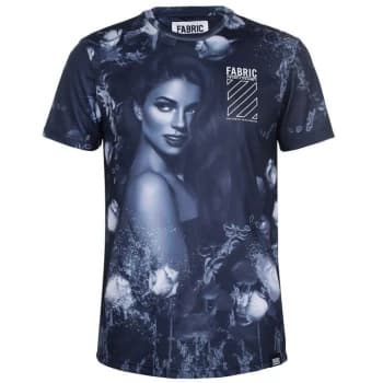 Image of Fabric Sublimination T Shirt Mens - Black