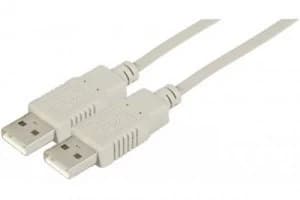 Image of 5m USB 2.0 A M To M Grey Cable