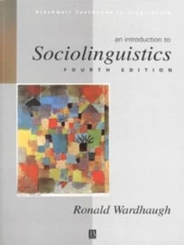 Image of An Introduction to Sociolinguistics by Ronald Wardhaugh Paperback