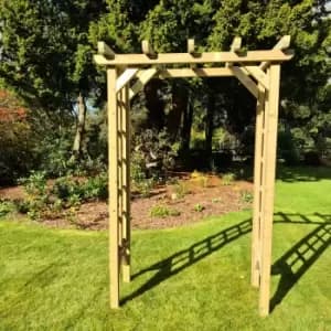 Image of Hawthorn 3 Foot Rose Arch, Wood