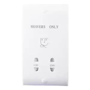 Image of NxtGen Montana Shaver Socket Dual Voltage White