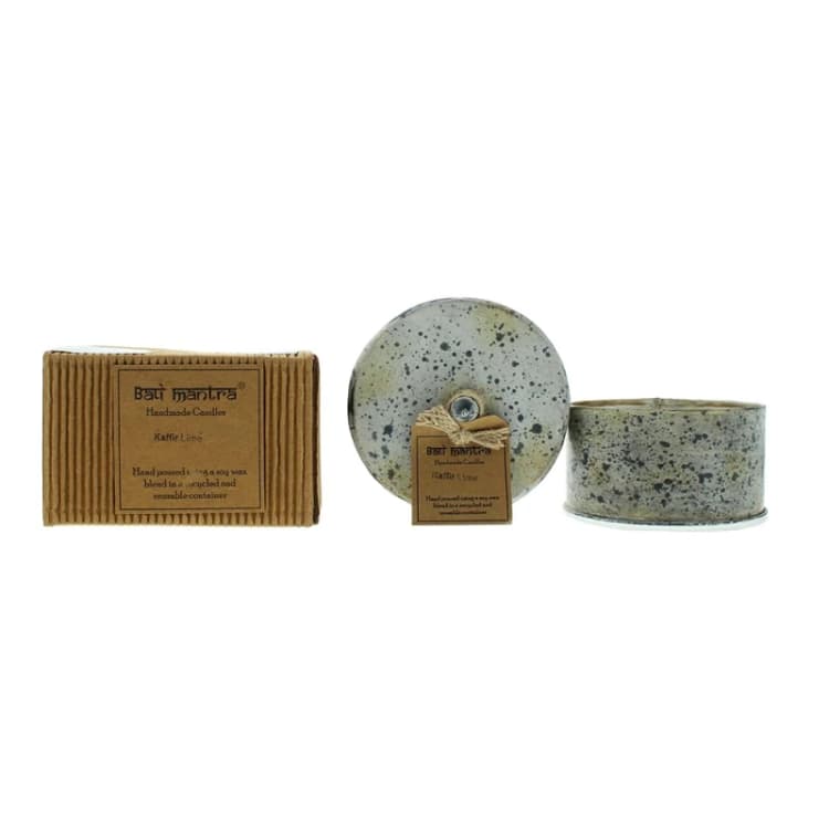 Image of Bali Mantra Victorian Tin Round Kafir Lime Candle 280g
