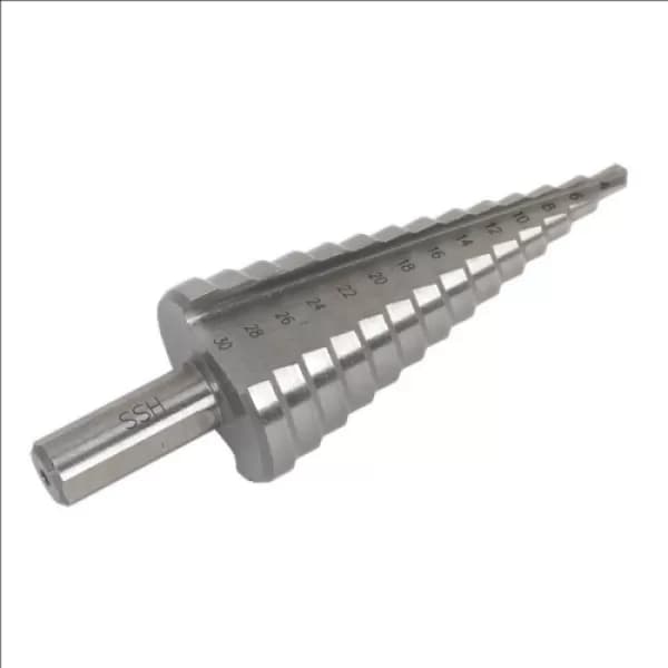 Image of Genuine SEALEY AK4732 HSS M2 Step Drill Bit 4-30mm Double Flute