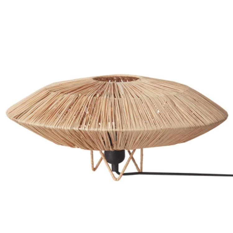 Image of Beliani Table Lamp Mentiri Wicker Natural
