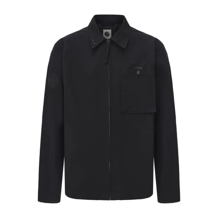 Image of Pretty Green Heaton Overshirt Mens Black male Small