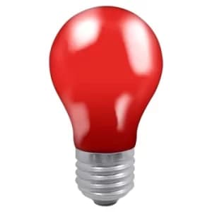 Image of Crompton Colourglazed GLS 25W Red ES-E27