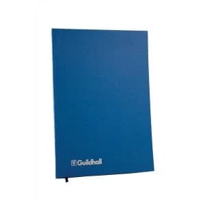 Image of Guildhall A4 95gm2 2 Column Account Book Blue